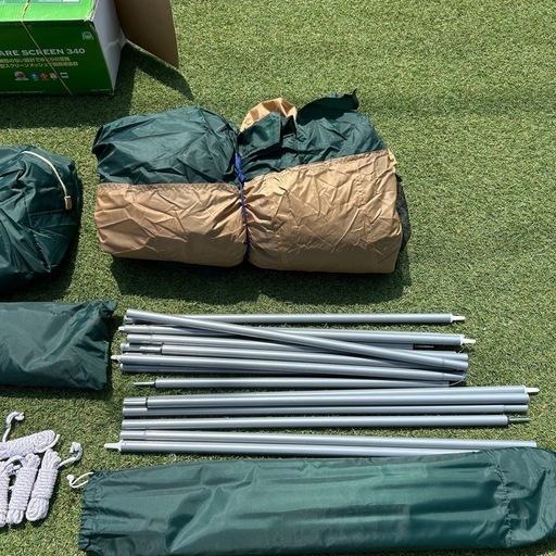 スクエアスクリーン340 付属品完備 本物 Coleman