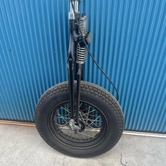 希少品 ハーレーダビッドソン VLフォーク スプリンガー フロント足回り フロントホイール タイヤ フロントフォーク フルセット 当時物 限定の画像