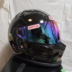 【超美品】SIMPSON BANDIT Pro　61cm　ブラック　ミラーシールドの画像