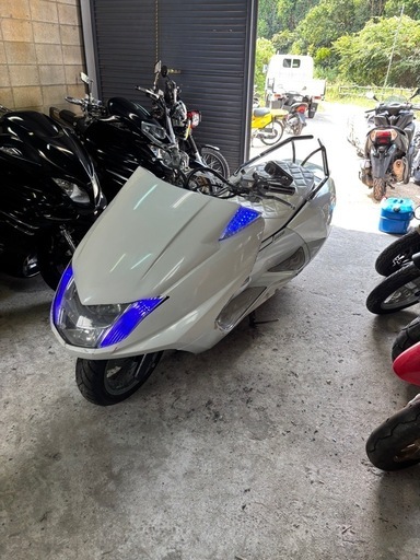 【YAMAHA マグザム】　SG21 後期型　オールホワイト　カスタム　実働