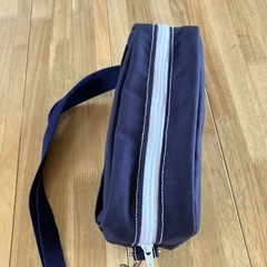 【ハンドメイド】帆布ショルダーバッグ ネイビー 紺色0828の画像