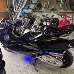 【YAMAHA マジェスティ】4D9 実働　ビシキマ LEDスピーカー4発付きの画像
