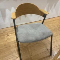 木製×アイアン　ダイニングチェア4脚セットの画像