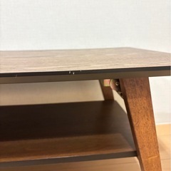 LOWYA ローテーブル（天然木使用）★折りたたみ可能の画像