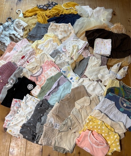 ベビー服68点まとめ売り 新生児〜90くらい