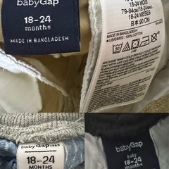 3点セットBABYGAPショートパンツ 90 子供服　ベビーギャップ  ベビー服　新生児　赤ちゃん　子供服　キッズ服　（18～24month）の画像