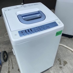 NO B465🌈福岡市内配送設置無料✨🌈日立　NW-T76　ヤマダ電機オリジナルモデル　全自動洗濯機　「白い約束」（洗濯7.0kg）　ブルー　2020年の画像