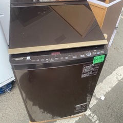 NO B459🌈福岡市内配送設置無料✨🌈AW-10SV8-T 縦型洗濯乾燥機 ZABOON（ザブーン） グレインブラウン [洗濯10.0kg /乾燥5.0kg /ヒーター乾燥(排気タイプ) /上開き]  2020年の画像