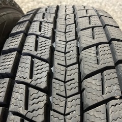 ジムニー冬タイヤアルミホイールセット 16インチ DUNLOP SJ8+ 2024年製 9分山 175/80R16 4本の画像