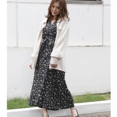 服9 【dazzlin】 バックシャンロングシャツ　アイボリーの画像