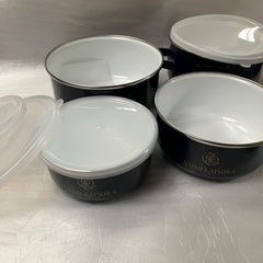 6点セット【美品 未使用】YUMI KATSURA ホーロー鍋 保存容器の画像