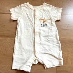 【美品】PEANUTS🥜SNOOPY🐶🏠ロンパースの画像