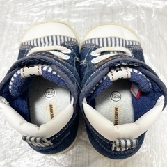 ミキハウス　デニム柄　ファーストシューズの画像