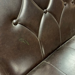 ⭐︎商談中⭐︎ヴィンテージ家具 濃い茶色が渋い大きなソファの画像