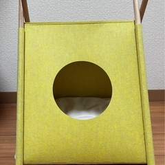 【美品】キャット　ハウス　テント　猫　ベッド　クッションの画像
