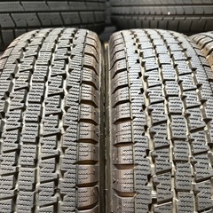 稀少 バリ溝 145R12LT 6PR ブリヂストンW300 冬タイヤホイールセット2021年 4本セットの画像