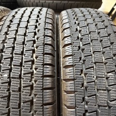 稀少 バリ溝 145R12LT 6PR ブリヂストンW300 冬タイヤホイールセット2021年 4本セットの画像