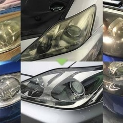 ヘッドライトクリーニング　旭川 ヘッドライトの黄ばみ、くす…
