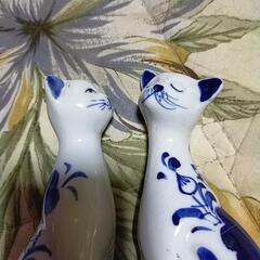 仲良し夫婦猫ฅ^•ﻌ•^ฅ陶器セット❢の画像