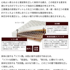 【値下げしました】フランスベッド セミダブルサイズの画像