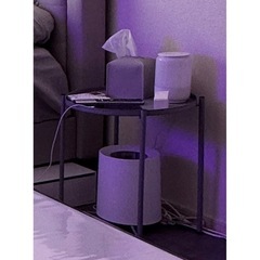 サイドテーブル グレー の画像