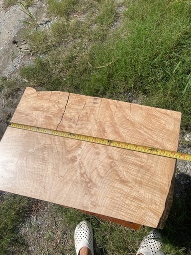 楓　一枚板　杢　テーブル