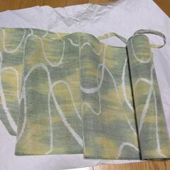 ウグイス色系夏反物840㎝の画像
