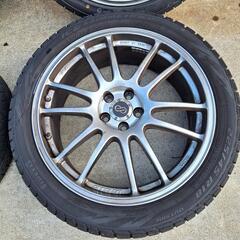 【全国配送可】18インチ【スタッドレスタイヤ付き】ENKEI GTC01☆225/45R18☆5-100、レガシィ、プリウス、ウィッシュ等☆エンケイホイールの画像