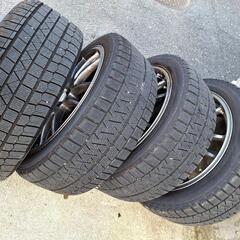 【全国配送可】18インチ【スタッドレスタイヤ付き】ENKEI GTC01☆225/45R18☆5-100、レガシィ、プリウス、ウィッシュ等☆エンケイホイールの画像
