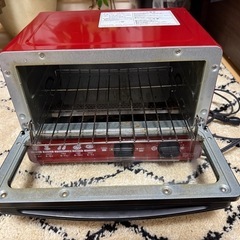 ZEPEAL オーブントースター⭐美品＆動作良好！おしゃれレッド／即使用OK！柏市引取り希望の画像