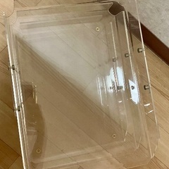 透明 クリア アクリル3段 A4レターケース レタートレイ 書類トレー 書類ケース 収納ケース 卓上 浅型 積み重ね可能 レターケース レタートレイ ブックなど書類収納の画像