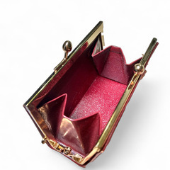 U by ungaro　がま口財布　バーガンディの画像