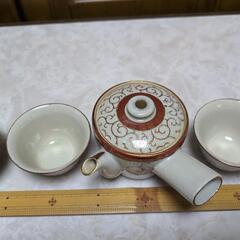 九谷焼　の　湯呑み＆急須　セット　その①の画像