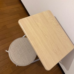 テーブル&チェアーセット　折りたたみ式　中古　の画像