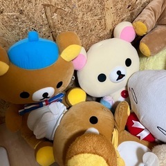 ぬいぐるみ リラックマなどの画像