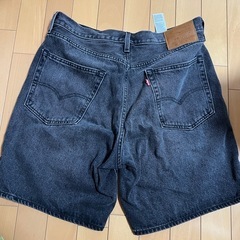 Levi’s（リーバイス）プレミアム⭐︎ハーフパンツ デニム 黒⭐︎ 黒デニムハーフパンツの画像
