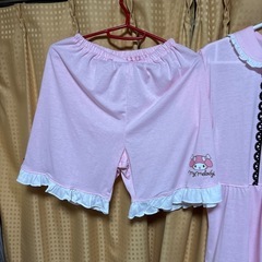 マイメロ　フリル付き　かわいい半袖パジャマ　160センチ　新品の画像