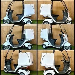 【動画あり】★ホンダ ジャイロキャノピー★ 実動 人気車種 原付 TA03 FI インジェクション 水冷 4サイクル 三輪 宅配 ウーバー 松本市の画像