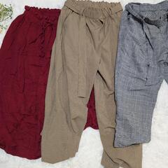 断捨離 Lサイズ LLサイズ 11着 高身長さん向け まとめ売り パンツ ワイドパンツ 等の画像