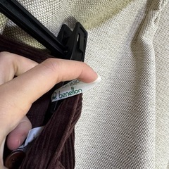 服37 コーデュロイ　ブラウンスカートの画像
