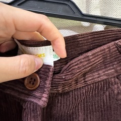 服37 コーデュロイ　ブラウンスカートの画像