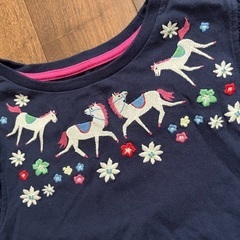 Joules ジュールズ 長袖シャツ＆レギンス 馬の刺繍　サイズ128/8yの画像