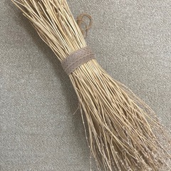 ラベンダー　箒の画像