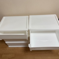 引き取り者が決めました★中古★ 美品 収納ケース 3段×2つ 1000円／1つの画像