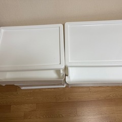 引き取り者が決めました★中古★ 美品 収納ケース 3段×2つ 1000円／1つの画像