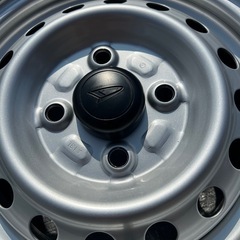 新車はずし　ダイハツ　ハイゼットジャンボ純正タイヤ12インチ　ホイール付き4本セットの画像