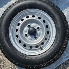 新車はずし　ダイハツ　ハイゼットジャンボ純正タイヤ12インチ　ホイール付き4本セットの画像