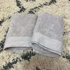 【募集中】スリーコインズ　究極のミニバスタオル　グレー　2枚セットの画像