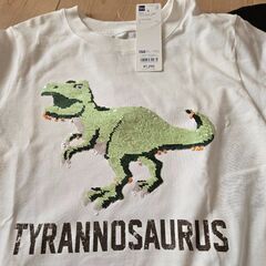 スパンコールTシャツ　半袖　150㎝　GUの画像