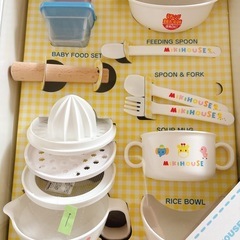 新品ミキハウス　ベビー食器セットの画像
